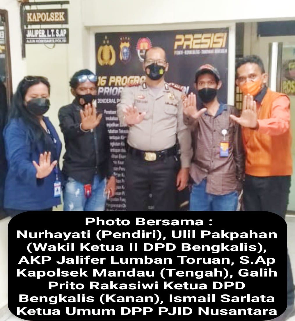 Jelang Pelantikkan, DPD Bengkalis Silaturahmi Bersama Kapolsek Mandau