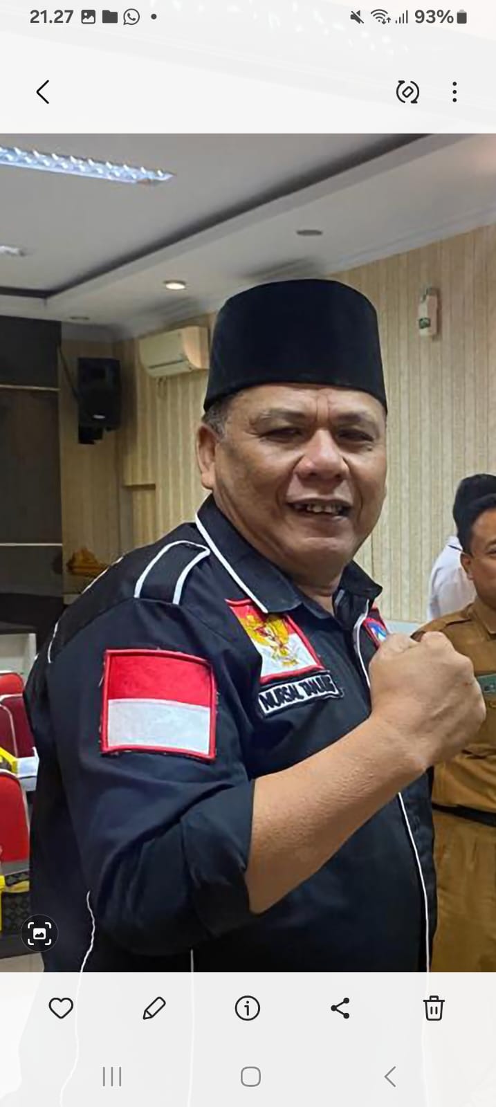 Ketua SPSI Propinsi Riau Nursal Tanjung  Dukung Polri Tetap di Bawah Naungan Presiden Amanat Reformasi Tahun 1998