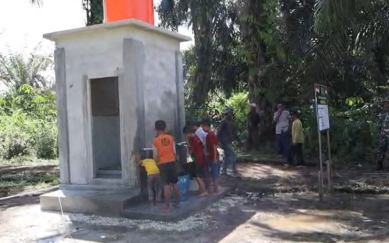Air bersih sudah ada di dekat rumah, Terima kasih TNI