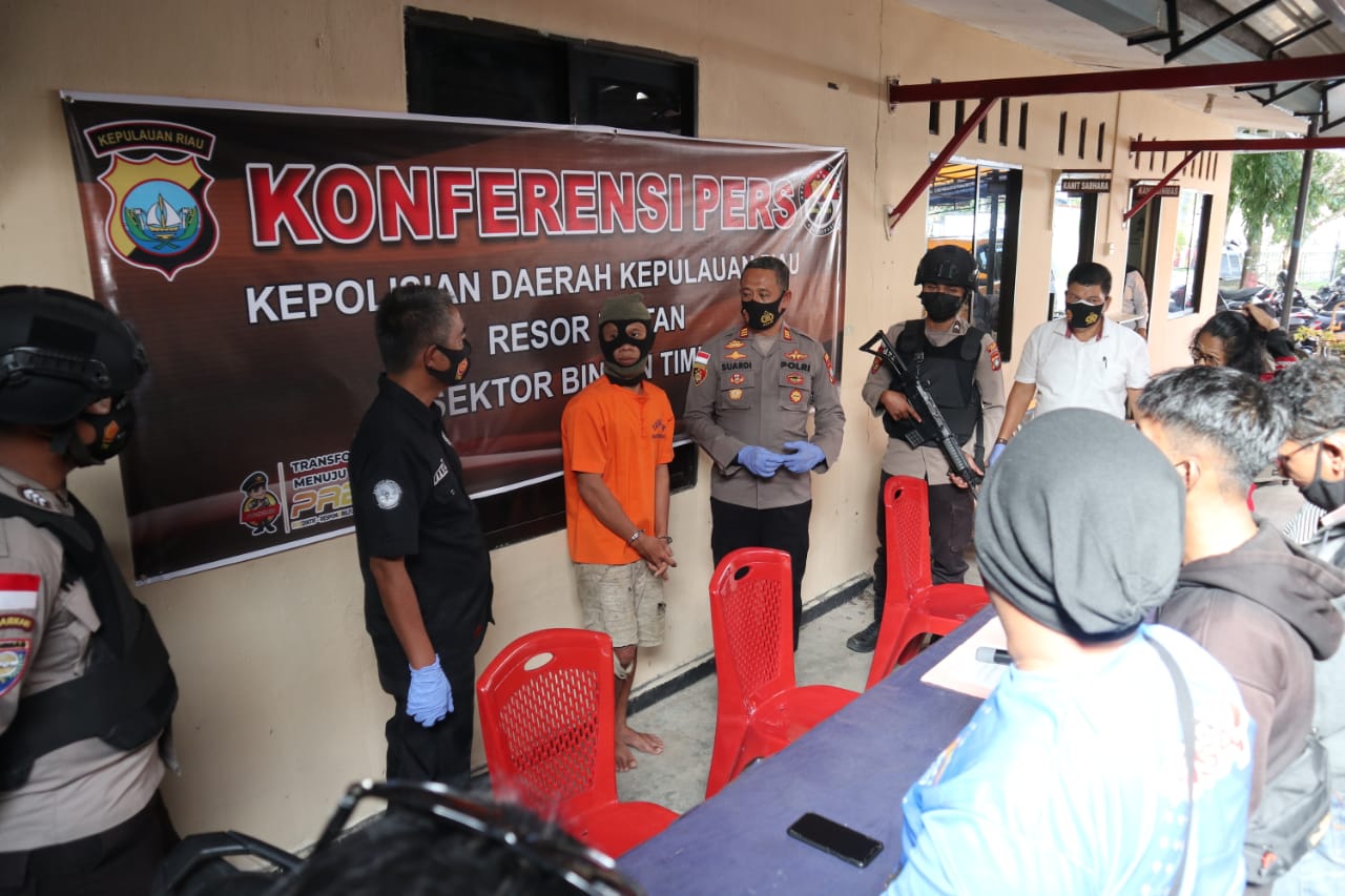 Polsek Bintan Timur Polres Bintan Ringkus Pelaku Tindak Percobaan Pemerkosaan