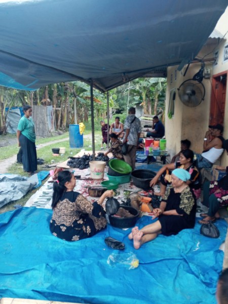 Sutrisno Melaksanakan Pemotongan Satu  Hewan Qurban Sapi di Hari Raya Idul Adha