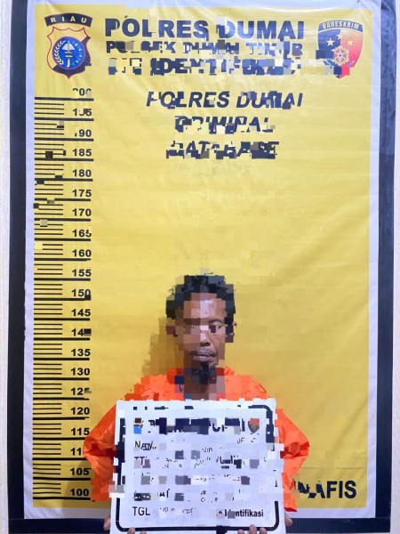 Kepolisian Sektor Dumai Timur Berhasil Menangkap Seorang Pria Berinisial H.P