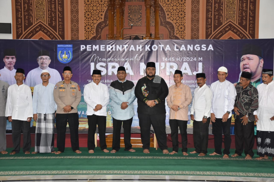 Pemko Langsa Gelar Tausiah Akbar Peringati Isra’ Mi’raj Nabi Besar Muhammad SAW Tahun 2024