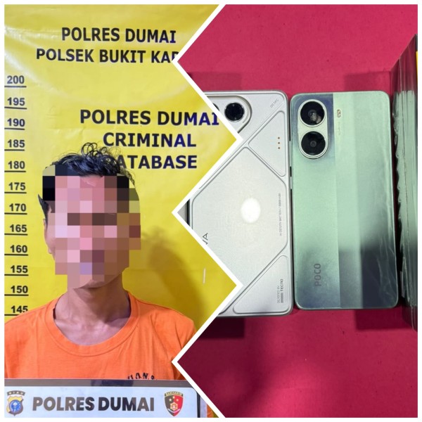 Polsek Bukit Kapur Ungkap Kasus Curat, Satu Tersangka Diamankan Bersama Dua Handphone