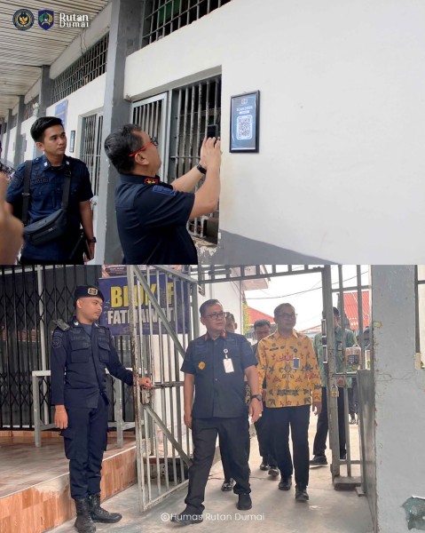 Kunjungi Rutan Dumai, Kakanwil Ditjenpas Riau Berikan Penguatan Tupoksi Petugas Pemasyarakatan