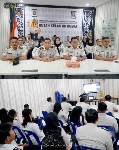 Rutan Dumai Ikuti Penguatan Dari Dirjenpas.