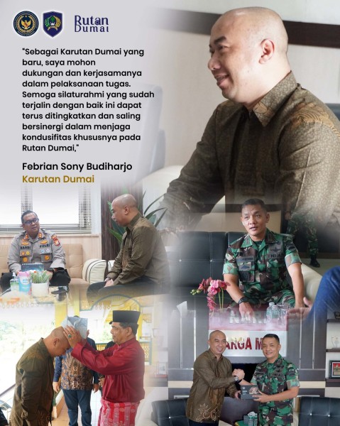 Jalin Silaturahmi Karutan Dumai Kunjungi Kapolres Dandim dan LAMR Kota Dumai