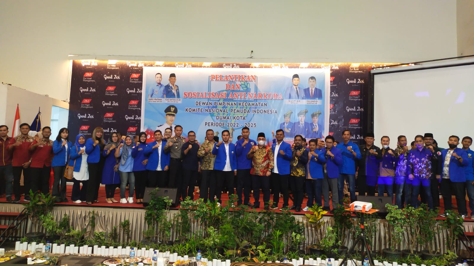 Dewan Pengurus Kecamatan Komite Nasional Pemuda Indonesia (DPK KNPI ) Dumai Kota Masa Bhakti 2022-2025 Resmi Dilantik