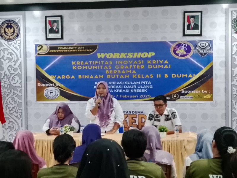 Komunitas Crafter Dumai Bersinergi Dengan Rutan Kelas II B Kota Dumai,
