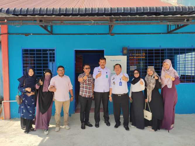 Saifullah, SE, MM Kepala Sekolah PKBM Melakukan Kunjungan Ke Lapas Narkotika Kelas ll B Kota Langsa 