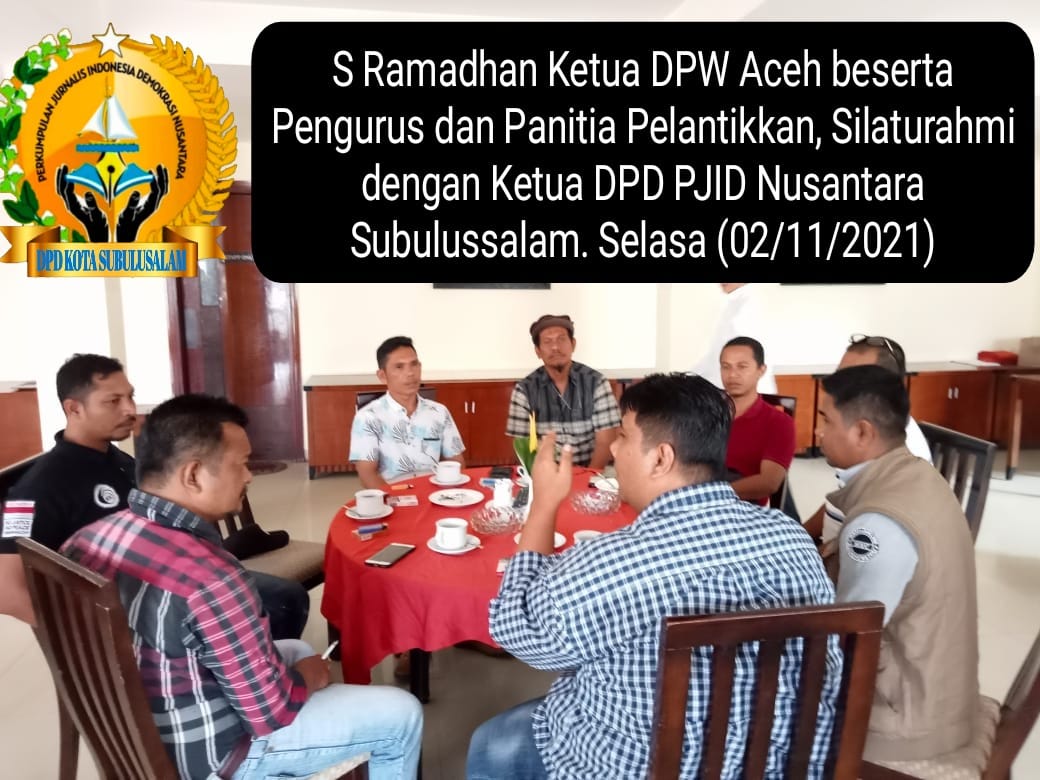 Jalin Silaturahmi Antar Pers dan Pengurus, Amigo Resmi Menjabat Wakil Ketua DPW PJID Nusantara Aceh