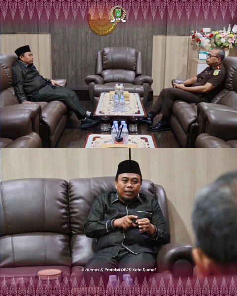 Ketua DPRD Kota Dumai Agus Miswandi, S.A.B.Melaksanakan Kunjungan Silaturahmi ke Kantor Kejaksaan Negeri Kota Dumai.