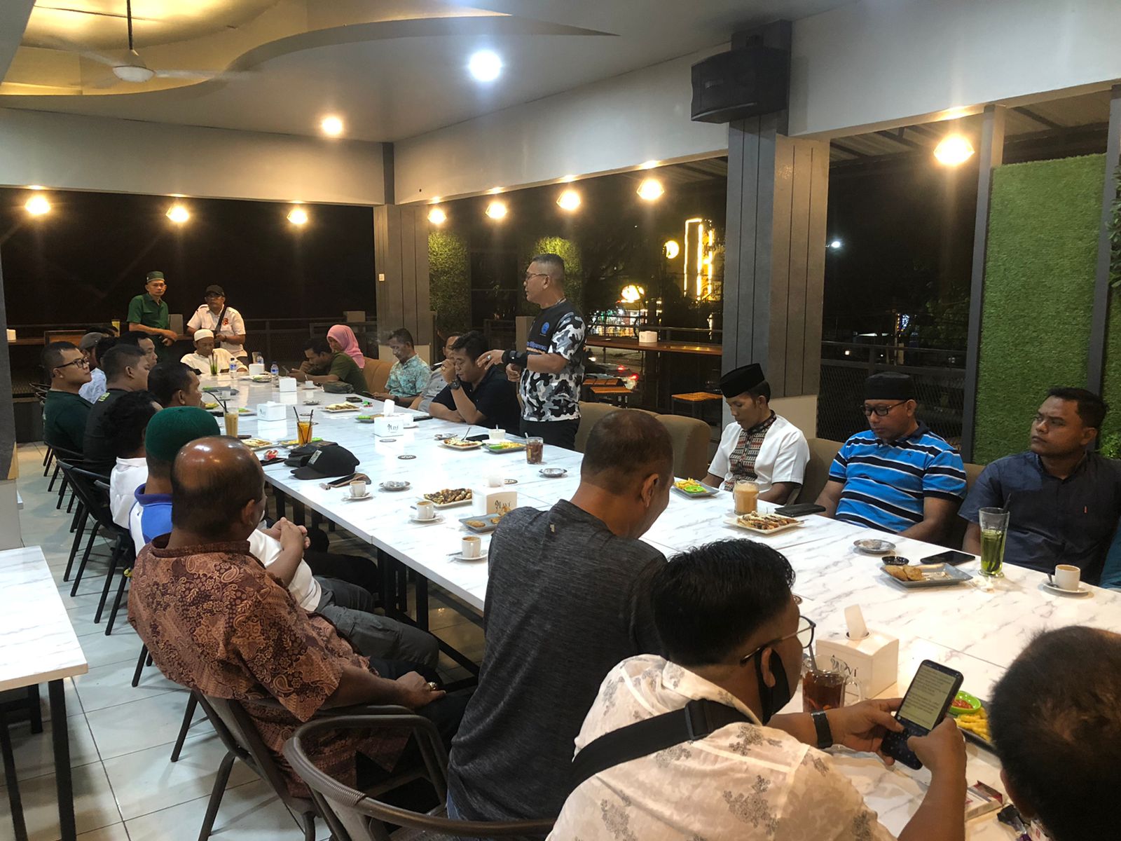 Wakil DPRK Kota Langsa Ngopi Bareng Bersama SatgasBAIS Aceh Dan Lintas Media