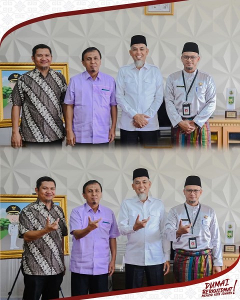 Walikota Dumai H. Paisal, SKM., MARS Melaksanakan Silaturahmi Dengan Dekan Fakultas Teknik Universitas Riau Prof. Dr. Ahmad Fadli, M.T., Ph.D