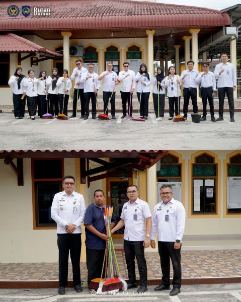 Sambut Bulan Suci Ramadhan, Rutan Dumai Bersihkan Masjid Al Hijriah Bumi Ayu