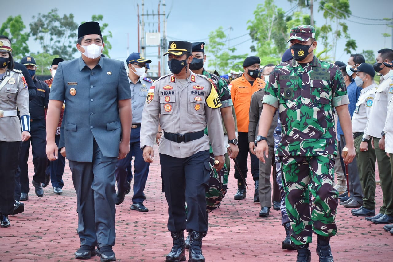 Polres Bintan Laksanakan  Apel Gelar Pasukan Operasi  Lilin Seligi 2021