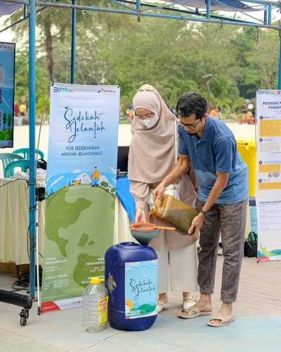 Manfaatkan Momen Hari Peduli Sampah Nasional, PT KPI RU Dumai Berhasil Kumpulkan 185,9 kg Minyak Jelantah Dalam Sehari