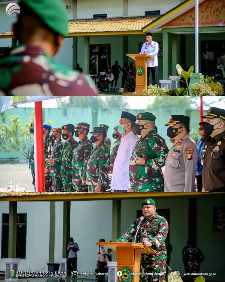 Walikota Dumai, H. Paisal, SKM, MARS Menghadiri Pembukaan TNI Manunggal Membangun Desa (TMMD) ke-112 Tahun 2021