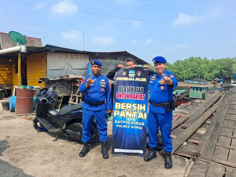 Polres Dumai Hadir di Tengah Masyarakat Pesisir Melalui Program Jalur.