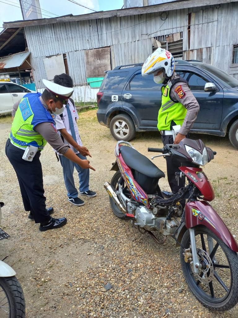 Ciptakan Tertib Lalu Lintas Jelang Ramadhan, Ditlantas Polda Riau dan Jajaran Amankan 298 Knalpot Bogar