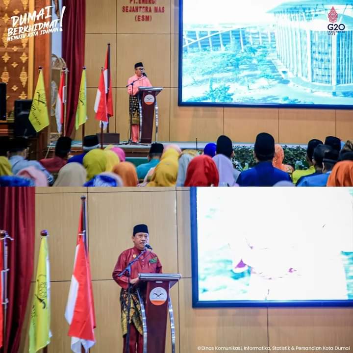 Wali Kota Dumai, H.Paisal Menyaksikan Secara langsung Pelantikan dan Pengukuhan Pengurus Dunia Melayu Dunia Islam (DMDI)
