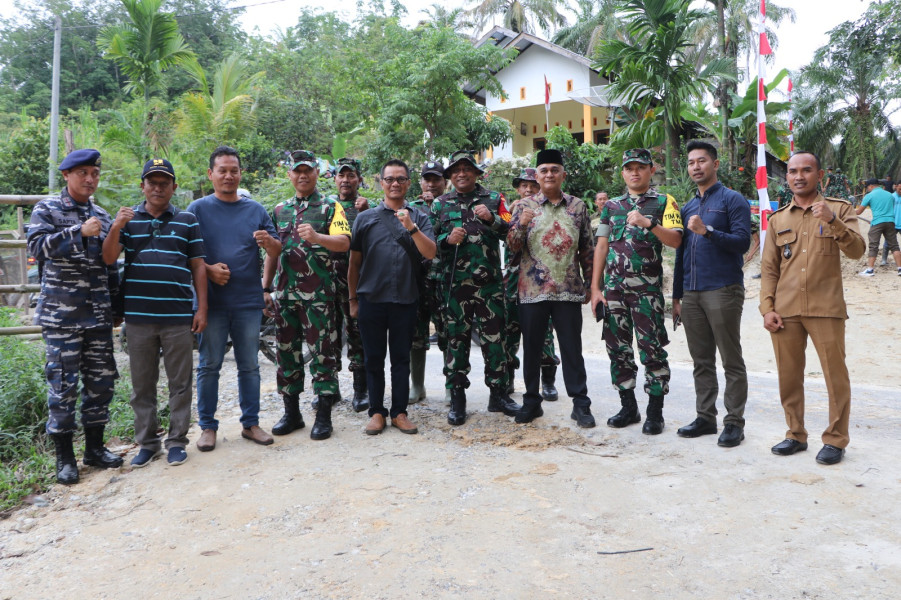 Dandim 0104/Atim Paparkan Hasil Program TMMD Ke-117 Pada Tim Wasev Mabes TNI-AD