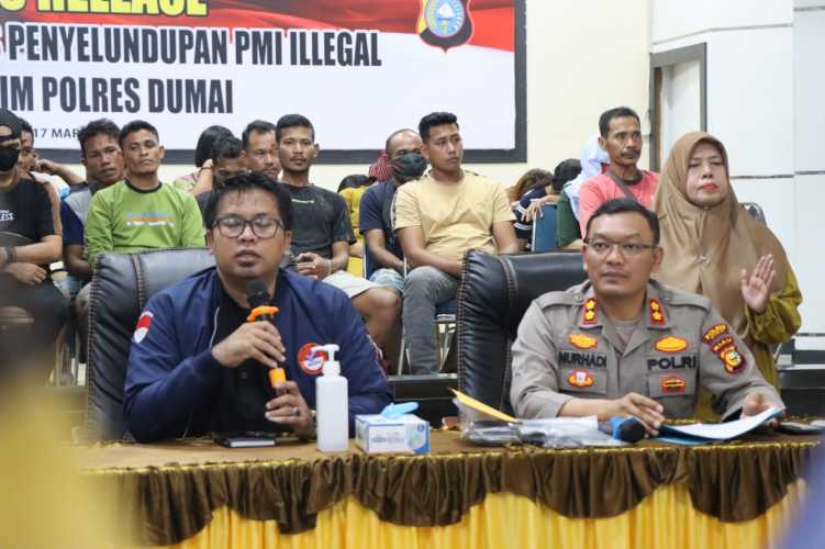Unit Tipidter Sat Reskrim Polres Dumai Berhasil Mengungkap Kasus Dugaan Penempatan Pekerja Migran Indonesia