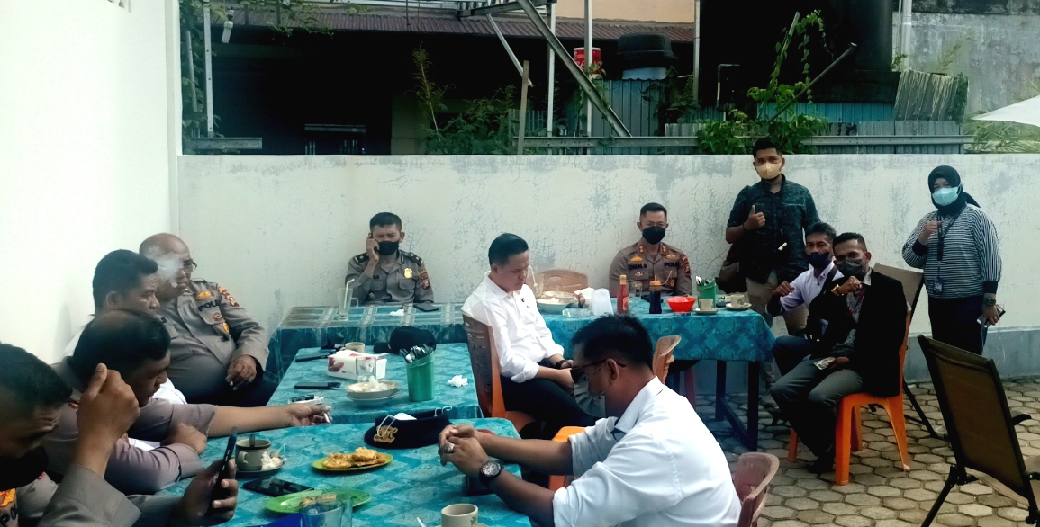 Lakukan Liputan, Tim Media Kunjungi Mapolres Inhil