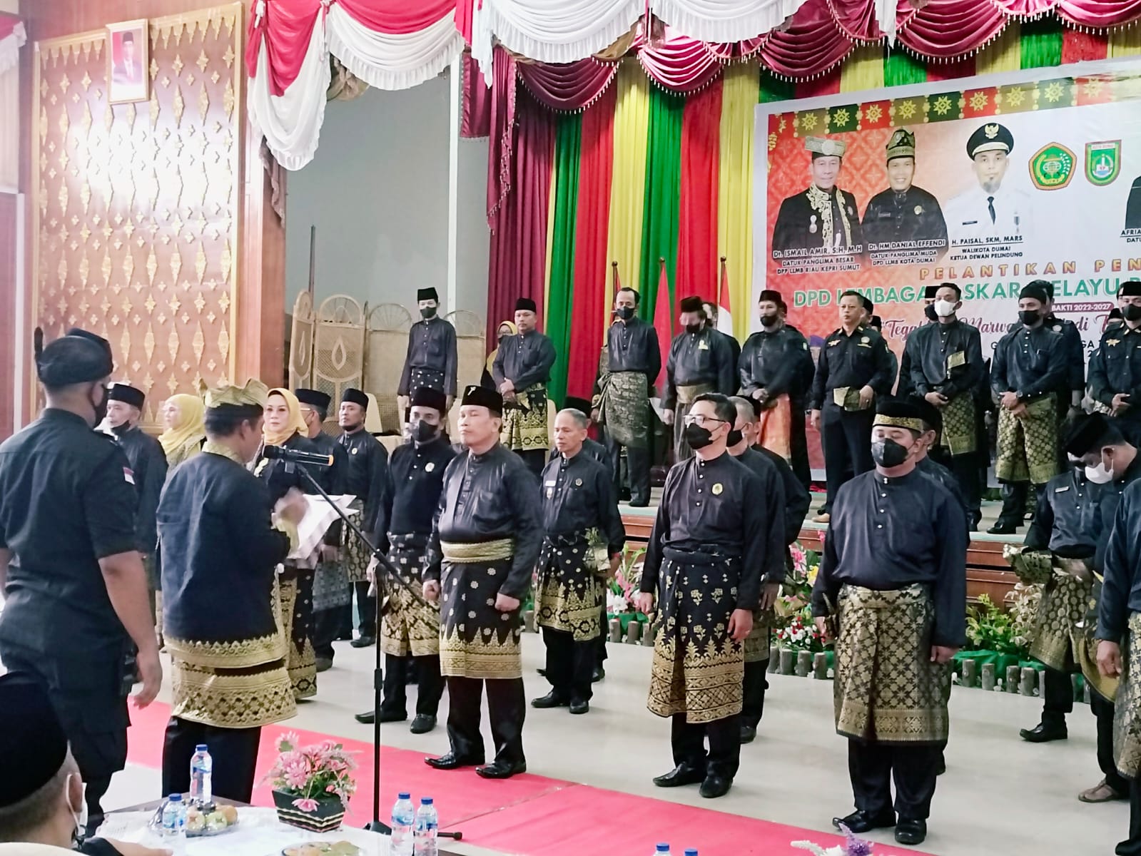 Pengurus DPD dan DPC LLMB Sekota Dumai Dilantik Langsung  Panglima Besar Ismail Amir