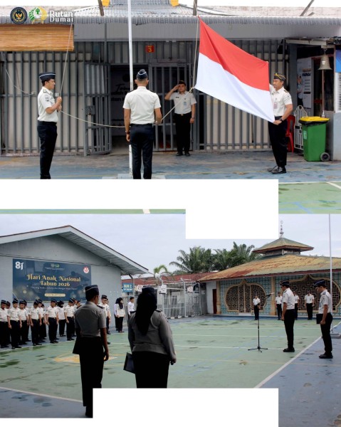 Rutan Dumai Laksanakan Upacara Peringatan Hari Anak Nasional Tahun 2026