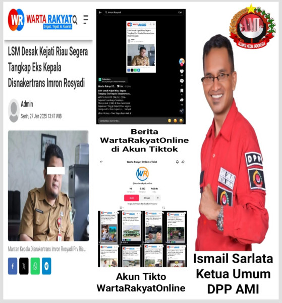 Ketua Umum DPP Aliansi Media Indonesia (AMI), Ismail Sarlata, Angkat Bicara Terkait Pemberitaan Yang Mencatut Namanya