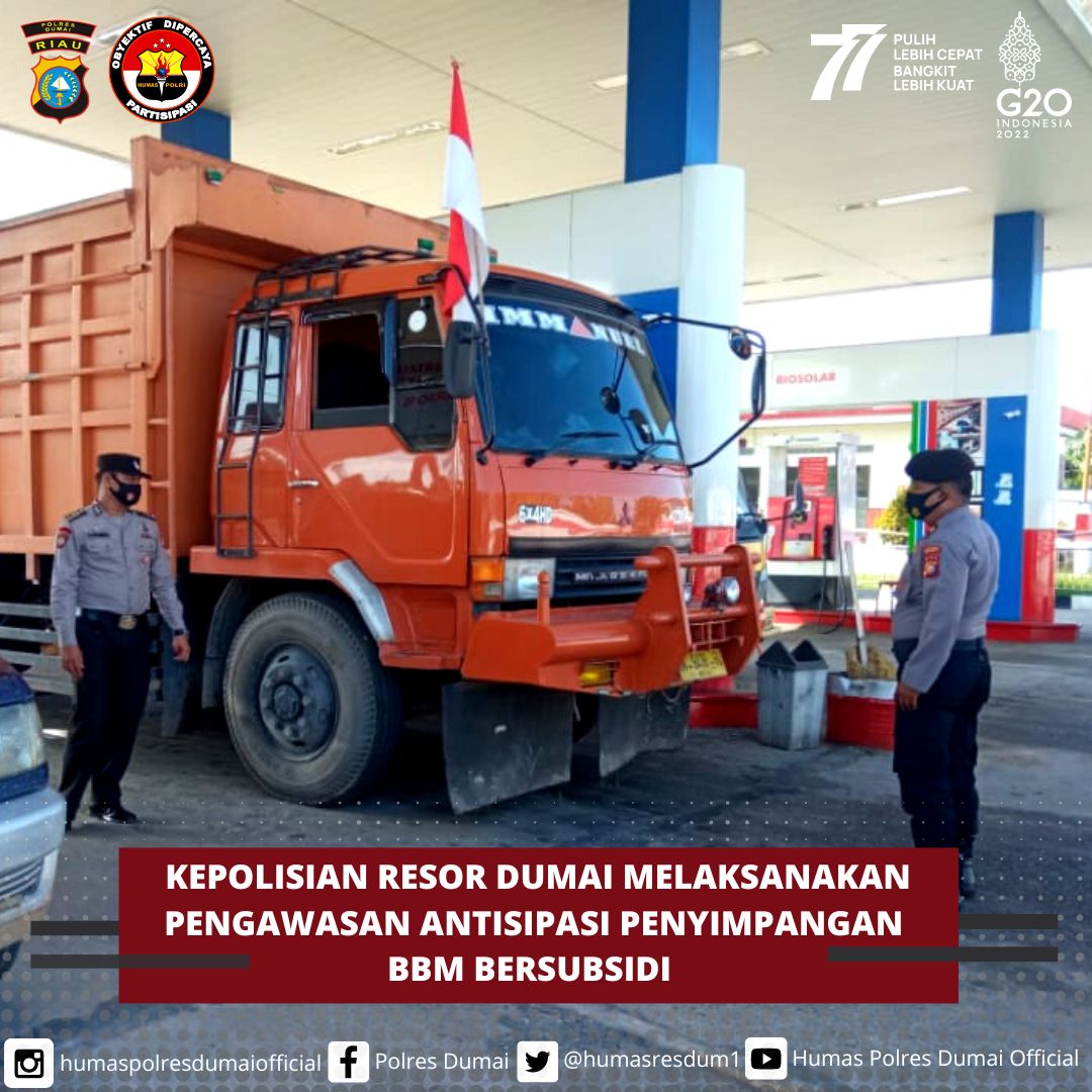 Kepolisian Negara Republik Indonesia  Akan Menindak Tegas Siapa Saja Yang Terbukti Melakukan Pelanggaran Terkait Penyimpangan Bahan Bakar Minyak (BBM)