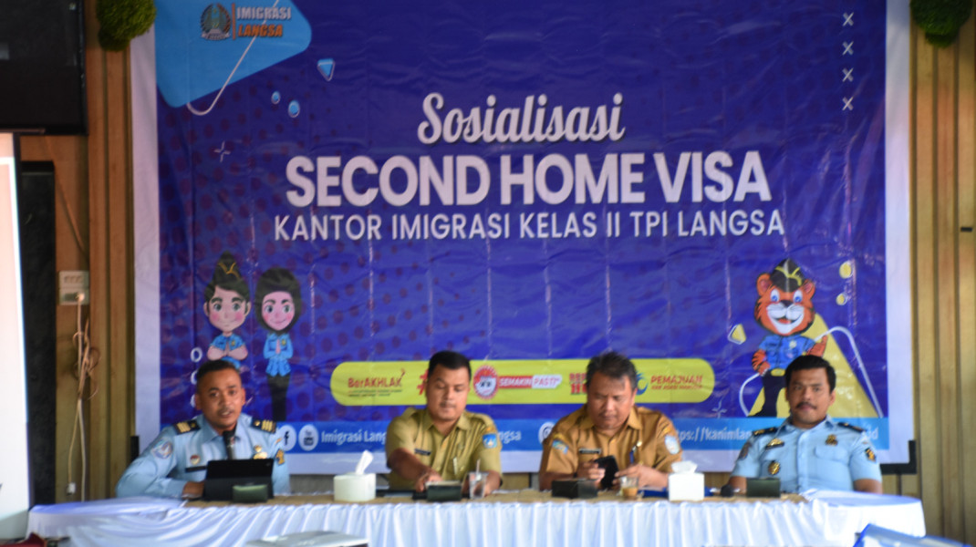 KANTOR IMIGRASI KELAS II TPI LANGSA MENSOSIALISASIKAN SECOND HOME VISA BERSAMA UNSUR OPD PEMKO LANGSA