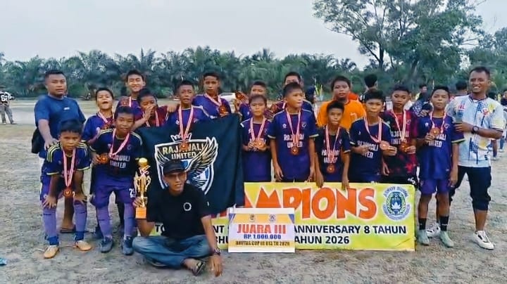 Club Bola Rajawali United Raih Juara 3 Turnamen Bhutas Cup III.