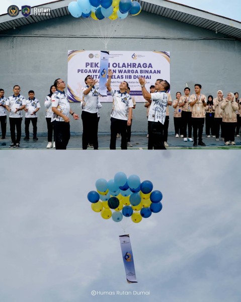 Semarak Hari Bakti Pemasyarakatan, Rutan Dumai Gelar Pekan Olahraga