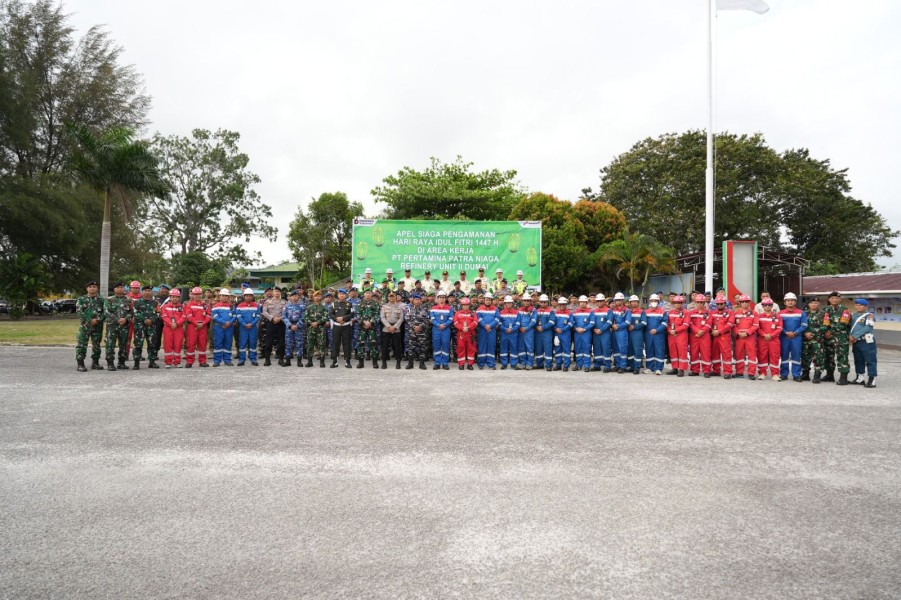 Siap Jaga Pasokan Energi Jelang Lebaran, Kilang Pertamina Dumai Aktifkan Satgas RAFI dan Gelar Apel Siaga Pengamanan