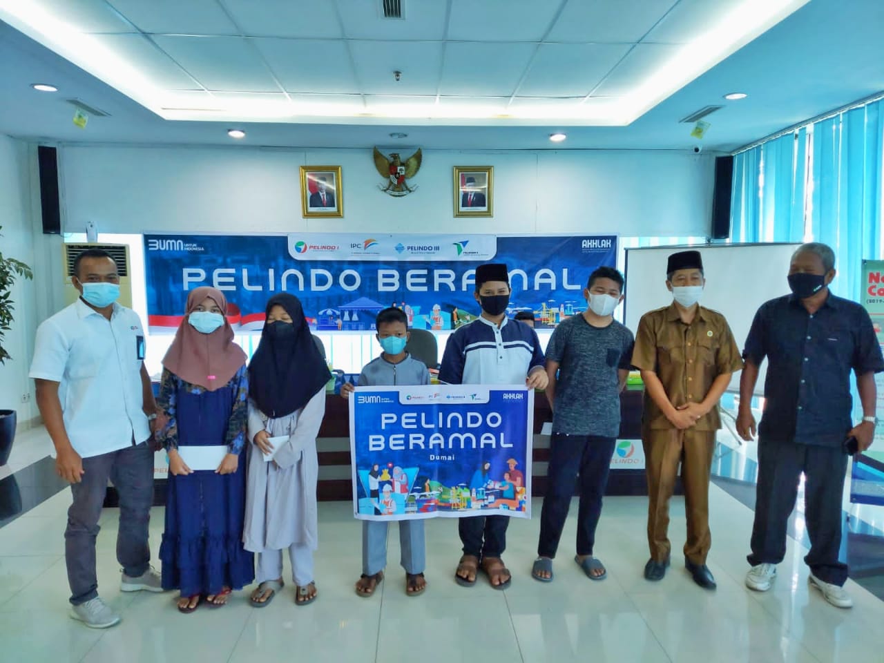 PT Pelindo 1 (Persero) Cabang Dumai salurkan bantuan dana TJSL (Tanggung Jawab Sosial Lingkungan) 