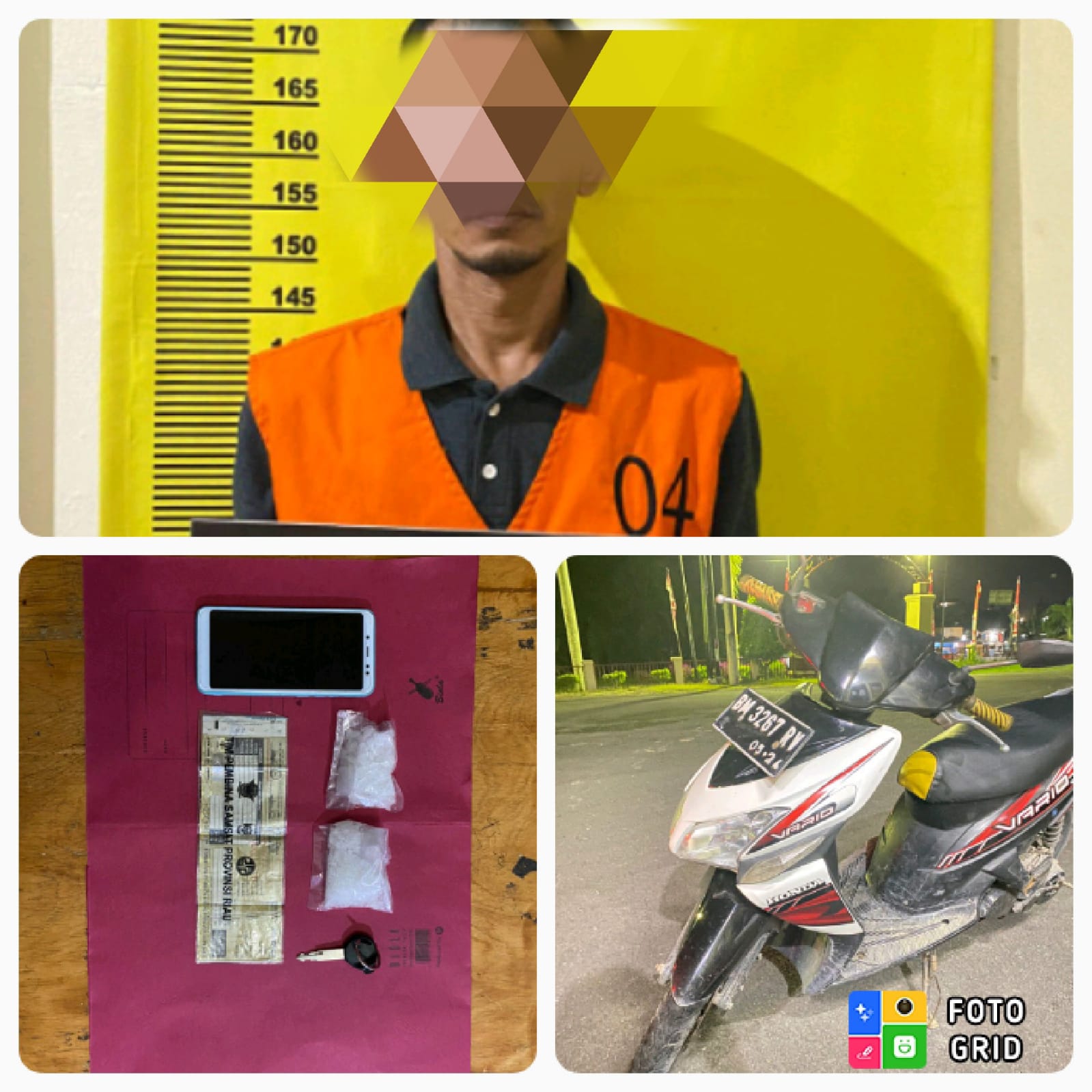 Unit Reskrim Polsek Bukit Kapur Kembali Berhasil Membekuk Seorang Pelaku Pengedar Narkotika