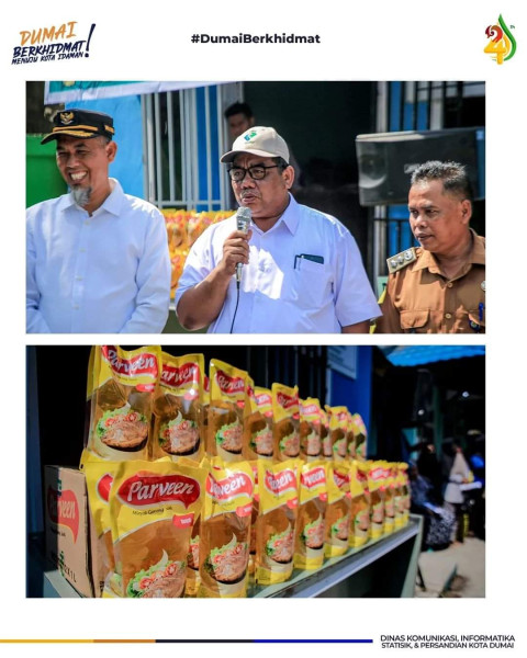 Wali Kota Dumai H. Paisal SKM, MARS Apresiasi  PT. PAA Dengan Melaksanakan Pasar Murah Minyak Goreng