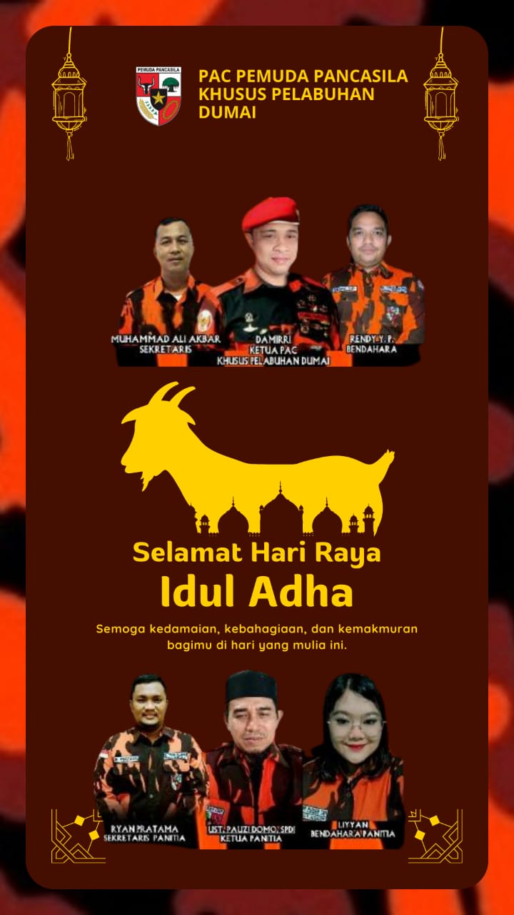 PAC PEMUDA PANCASILA KHUSUS PELABUHAN DUMAI BAGIKAN DAGING QURBAN IDUL ADHA 1443 H