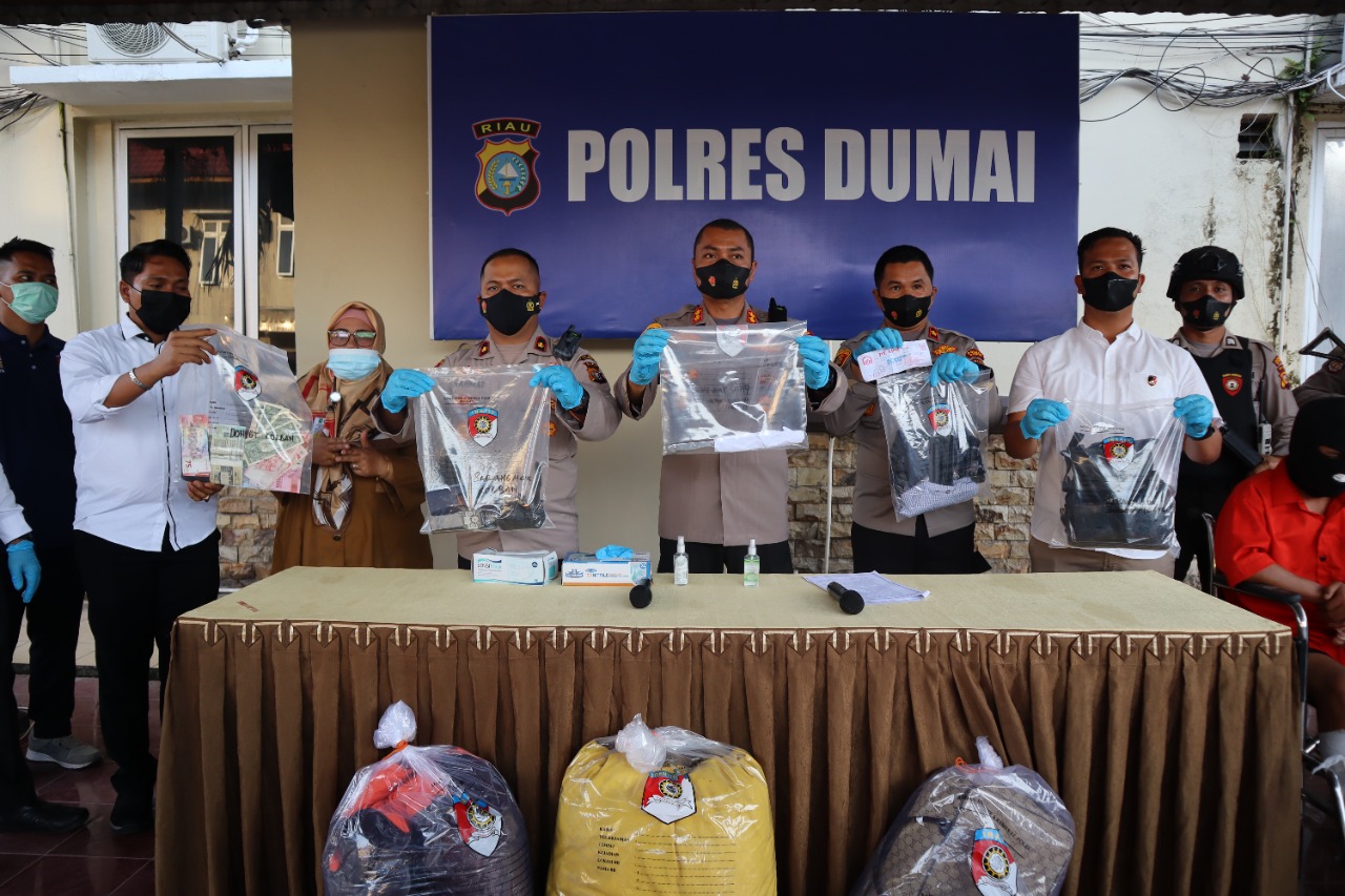 Tidak Butuh Waktu lama Bagi Tim Opsnal Sat Reskrim Polres Dumai Untuk Berhasil Mengungkap Pelaku Pembunuhan