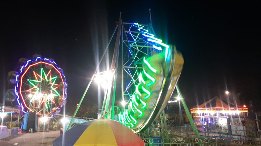 Pasar Malam Rakyat Kota Dumai Murni Ketangkasan dan Wahana Permainan untuk Masyarakat