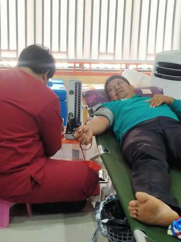 Sarana Edukasi dan Support PMI, PT KPI RU Sungai Pakning Gelar Donor Darah