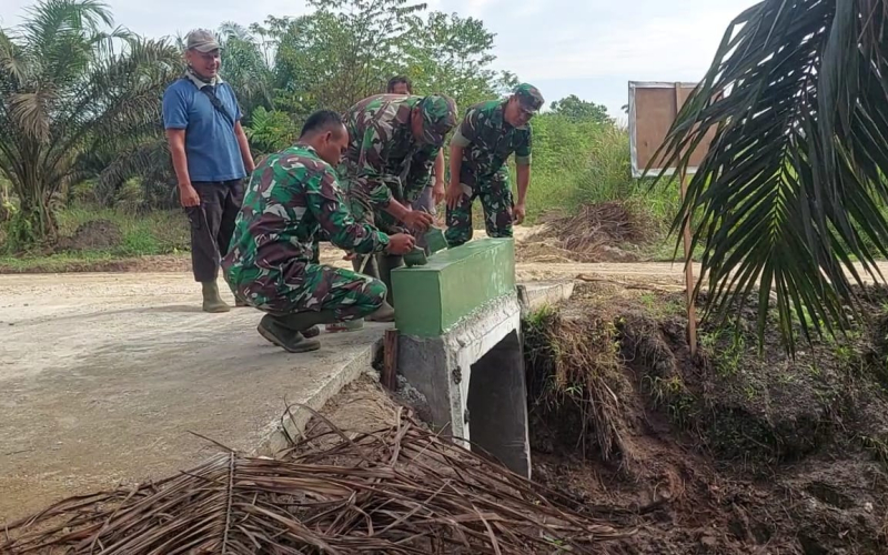TMMD ke-124 KODIM Pembangunan BOX Culvert  Telah Rampung