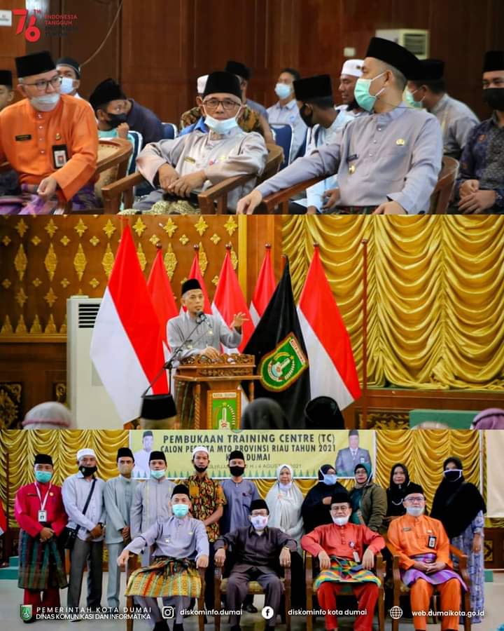 Walikota Dumai H.Paisal Membuka Pembekalan Training Center(TC) Untuk Calon Peserta Musabaqah Tilawatil Quran