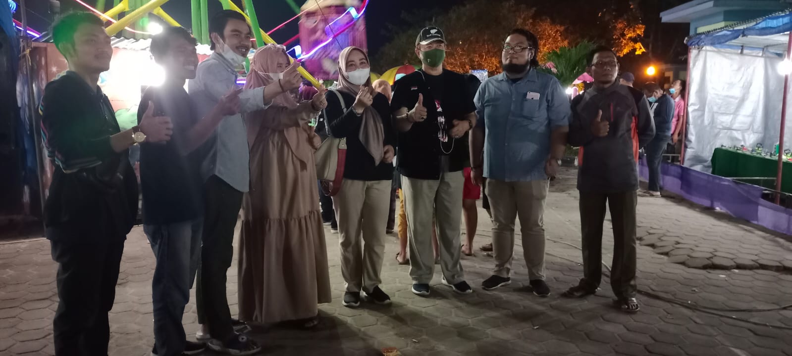 Plt Kadis Diskopar Kota R.Dona Fitri Ilahi, SKM, M.Si  Sidak ke Taman Bukit Gelanggang .