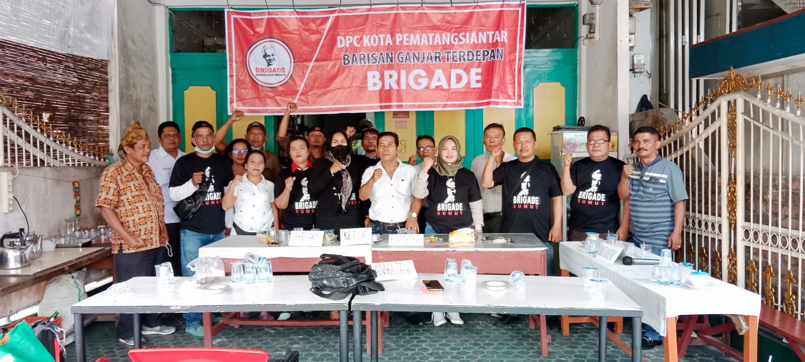 DPC BRIGADE Kota Pematang Siantar Meresmikan Posko