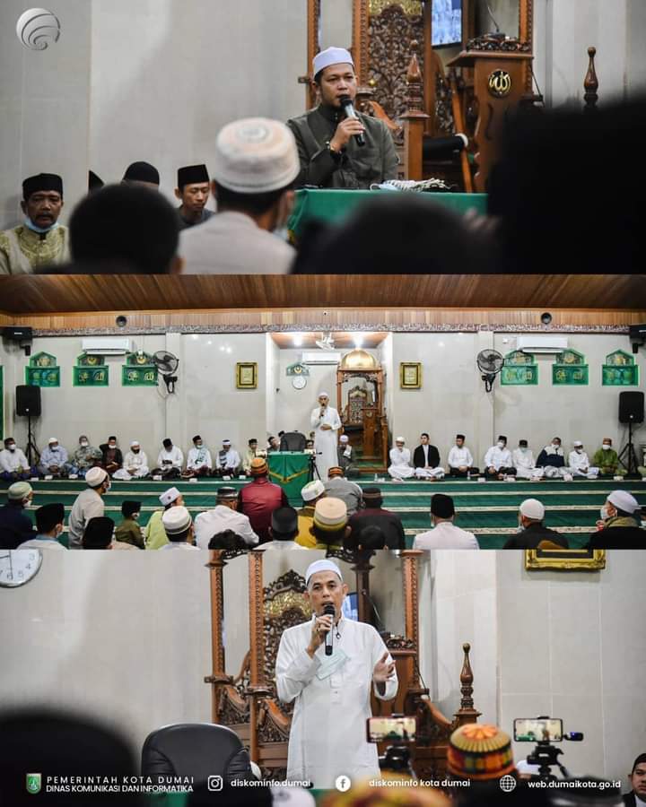 Walikota Dumai Hadiri Peringatan Maulid Nabi di Masjid Al-Hijriyah