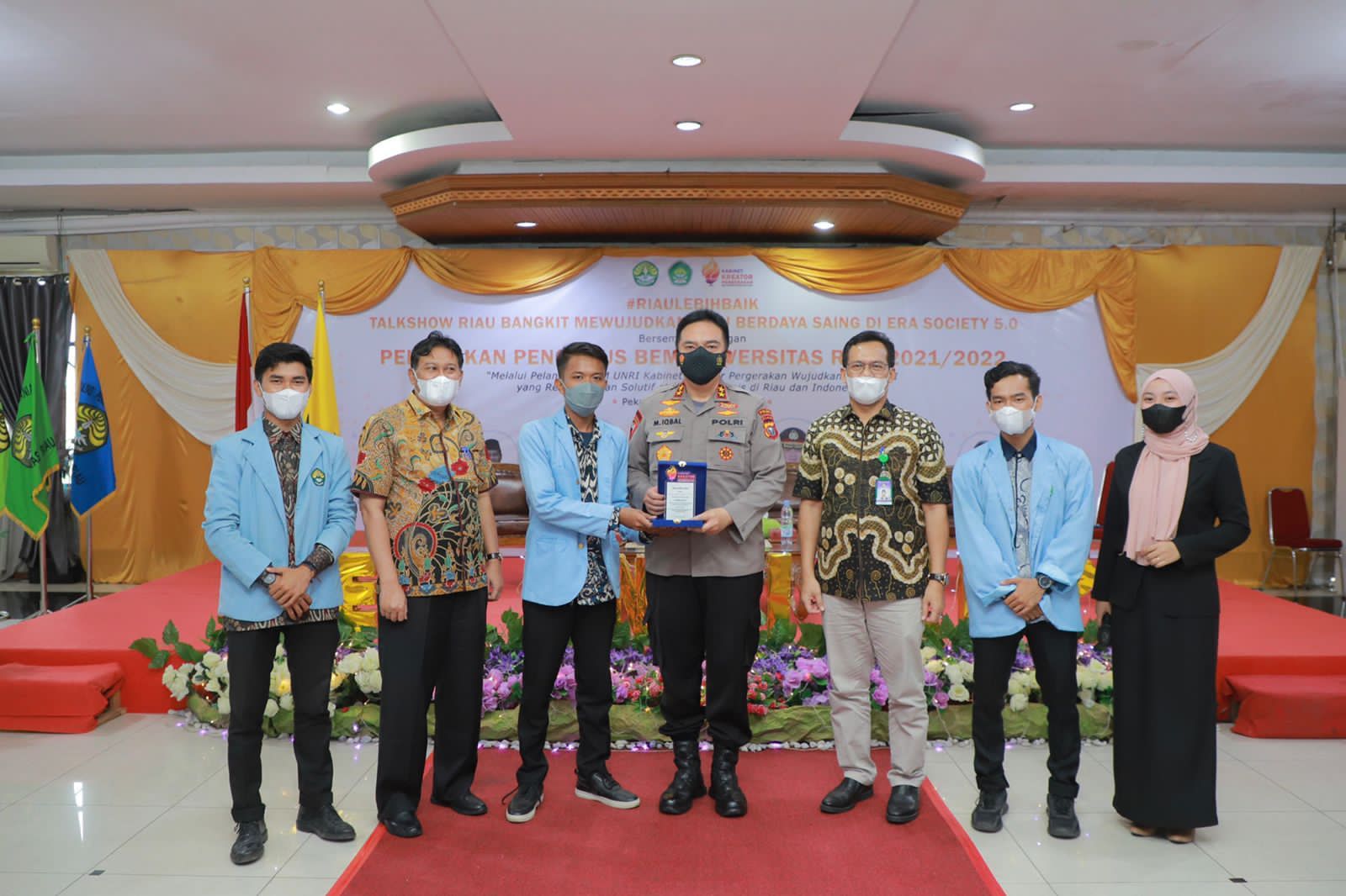Hadiri Pelantikan BEM UNRI, Kapolda Riau Irjen Muh Iqbal Buka Dialog Mahasiswa