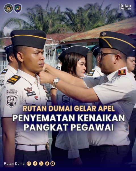 Rutan Dumai Gelar Apel Penyematan Kenaikan Pegawai